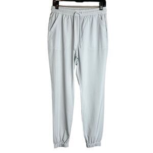 Tna Aritzia Joggers Womens Small Light Blue Drawstring Tapered Athleisure Pants